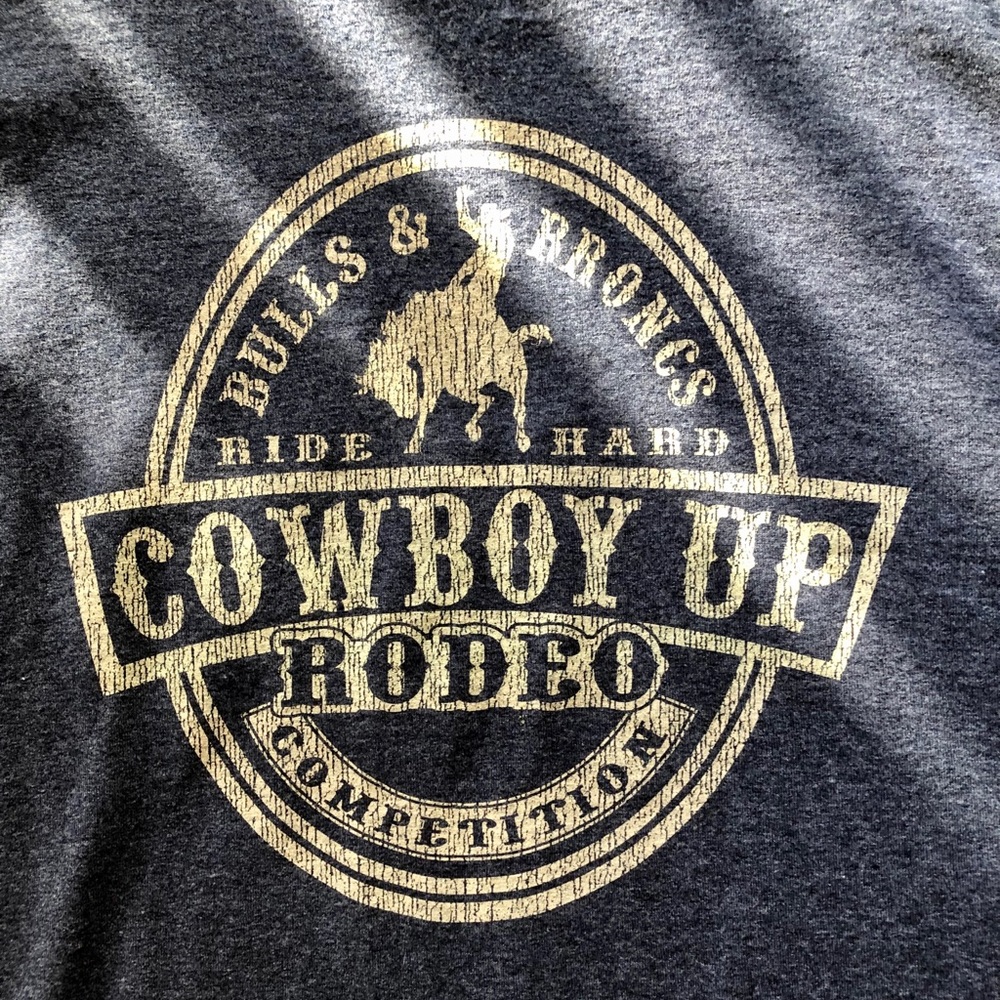 Cowboy Up Brand Like New T Shirt.